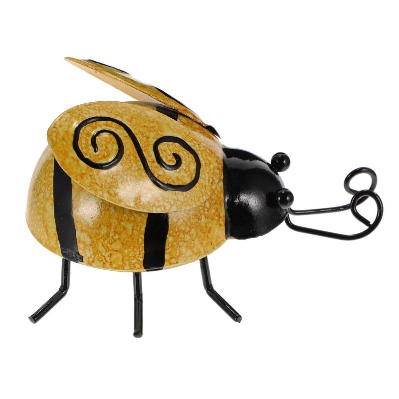 1pc Outdoor Ladybird Craft Statue Iron Garden Villa Decoration Indoor Adornment