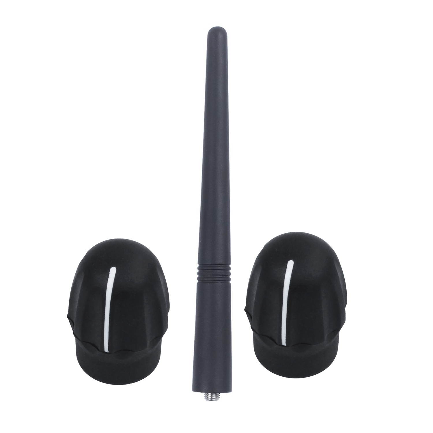 1x Antenna VHF for Motorola Radio Bidirectional & 10Pairs Volume Knob + Channel Selector Knob for Motorola Two Way Radio