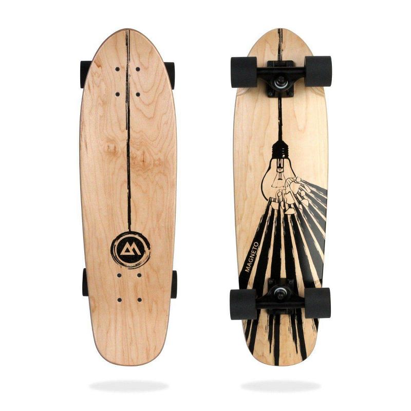 Magneto Boards 27.5" Mini Cruiser Skateboard - Light Bulb