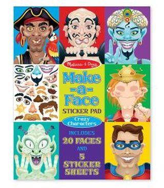 Melissa and Doug 4237 Make-a-Face Crazy Characters Sticker Pad