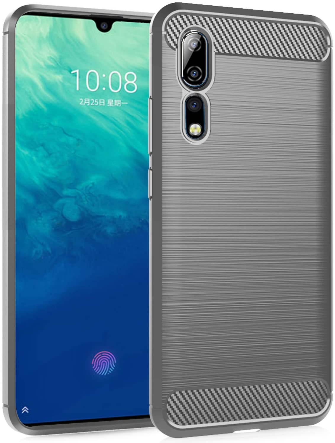 Dzxouui Compatible for ZTE Axon 10 Pro Case,Protective Phone Cover Shockproof Soft TPU Cases for ZTE Axon 10 Pro(DL-Black)