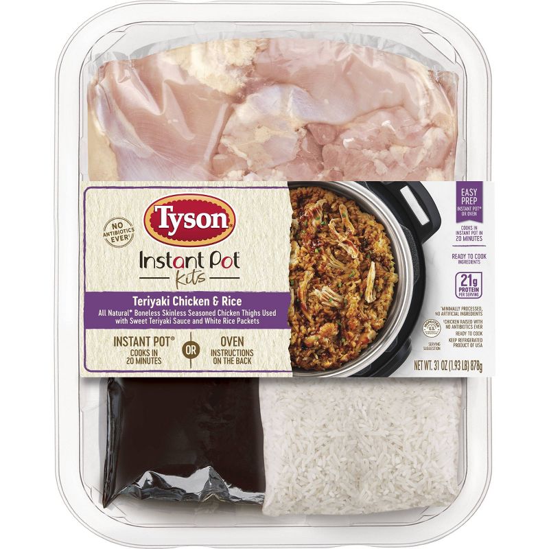 Tyson Instant Pot Premium Meal Kit Teriyaki Chicken and Rice - 31oz