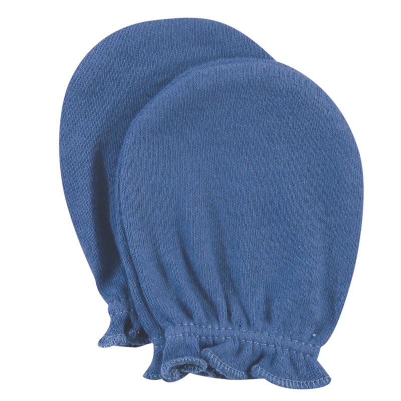 Hudson Baby Infant Boy Cotton Scratch Mittens, Sail The Sea, 0-6 Months