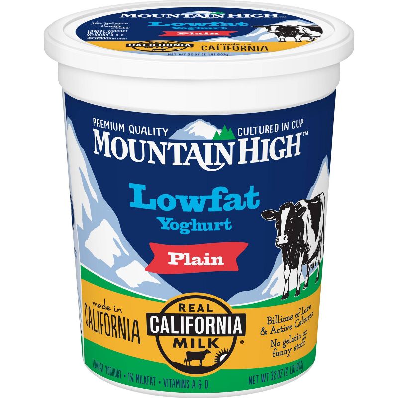 Mountain High Plain Low Fat Yogurt - 32oz