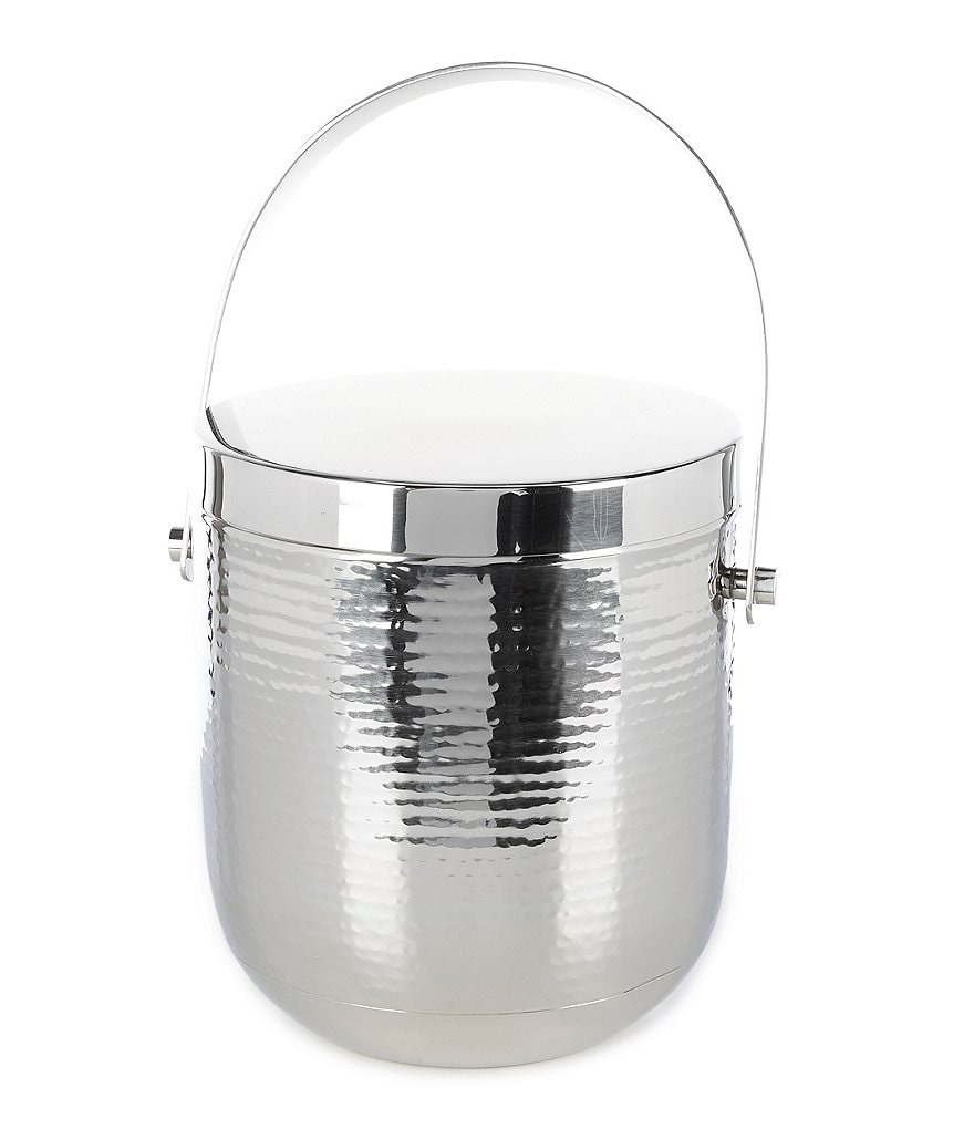Southern Living Modern Stainless Steel Hammered Cocktail Shaker
