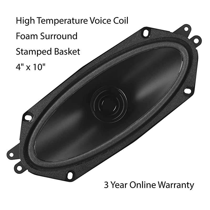 BRS410 120 Watt 4 x 10 Inch Full Range Replacement Car Speaker Sold Individually