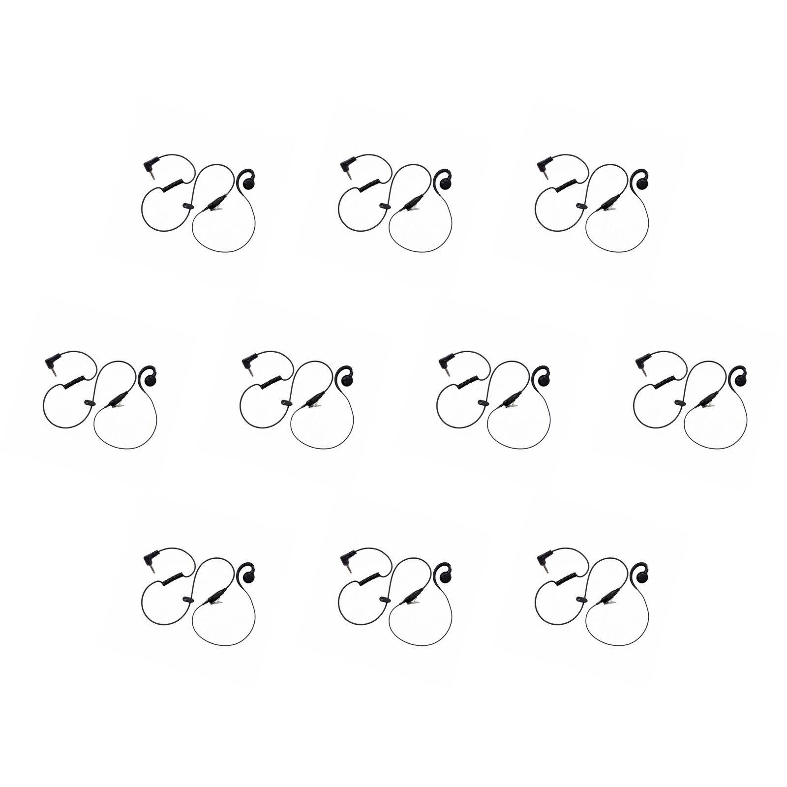 10 Unit Professional Shopping Mall Earphone PTT for Vertex VXA-210 Pro V VXA-150