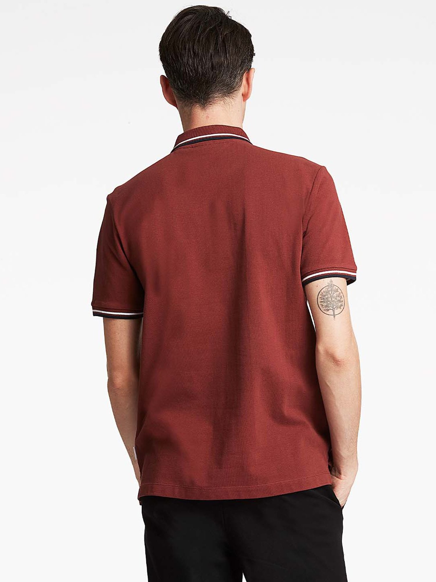 Lindbergh Maroon Polo T-Shirt