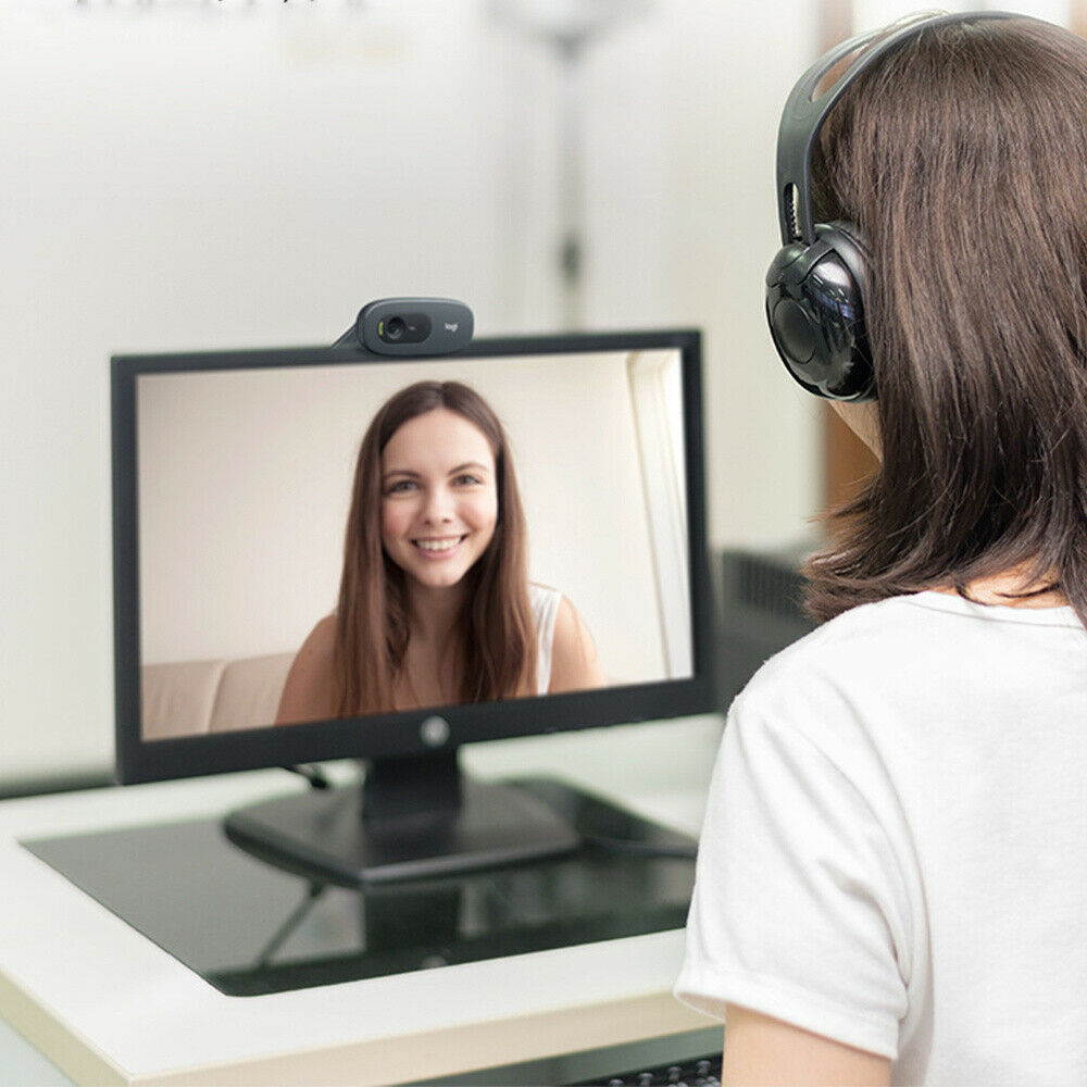 (4 Pack)New Original Logitech C270 HD Video Chat 720P Webcam Built-in Micphone Web Camera for Computer laptop PC Web Chat Camera