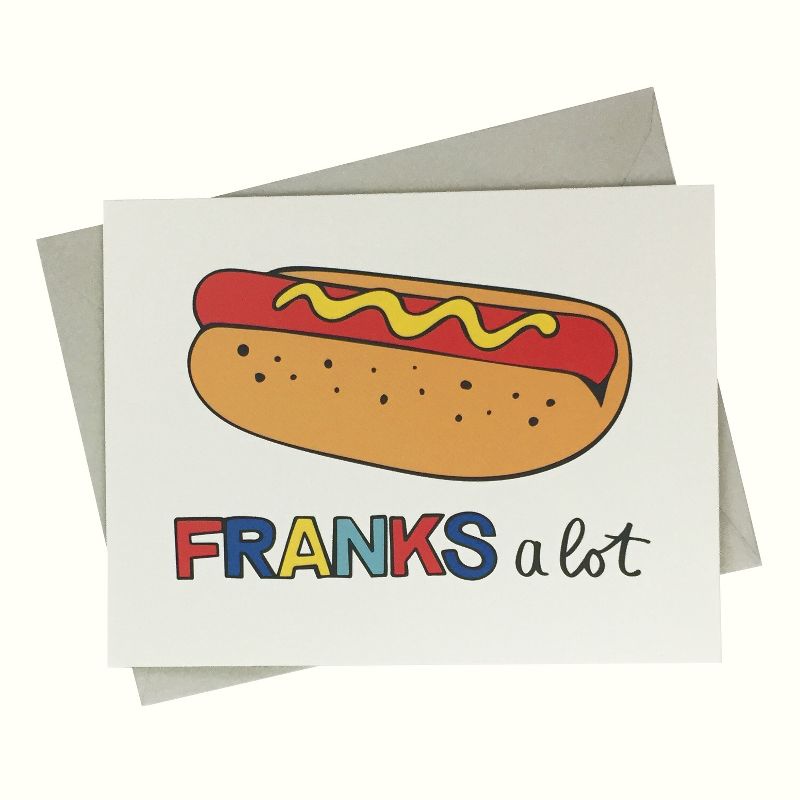 4.25"x5.5" 10ct "Franks a Lot" Cards - Paper Riot