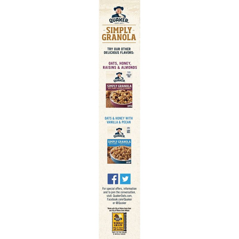 Quaker Granola Oats Honey and Almond - 28oz