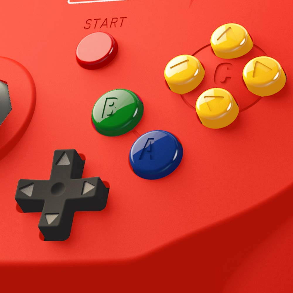 Retro-Bit Tribute N64 USB Controller for PC/Mac, Nintendo Switch - Red NEW