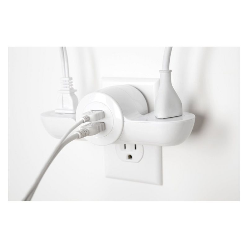 Quirky Pivot Power Surge Protector Mini White