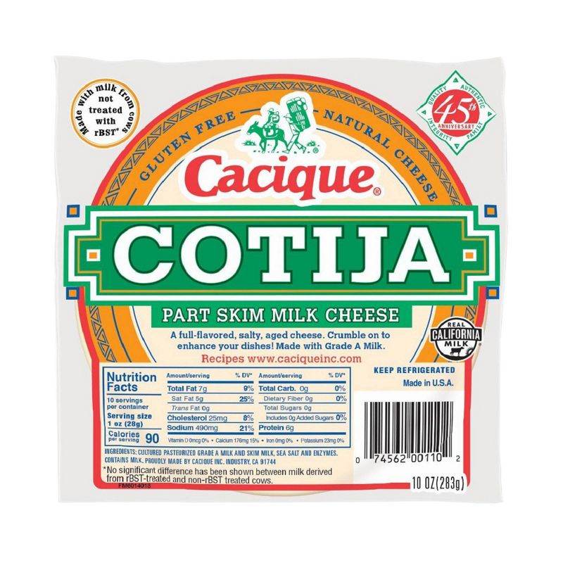 Cacique Cotija Part Skim Milk Cheese - 10oz