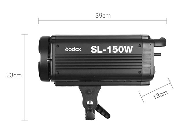 Godox SL-150W LED Video Light, 150WS White 5600K Version Compatible Bowens Mount + Remote Controller + Reflector