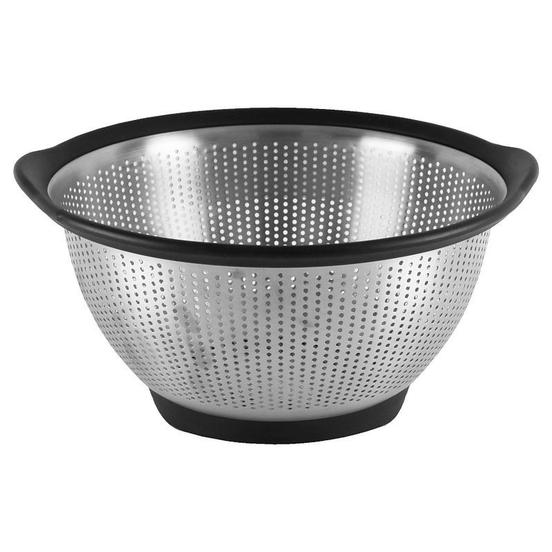 KitchenAid   5 Quart Colander Stainless Steel Black Rim