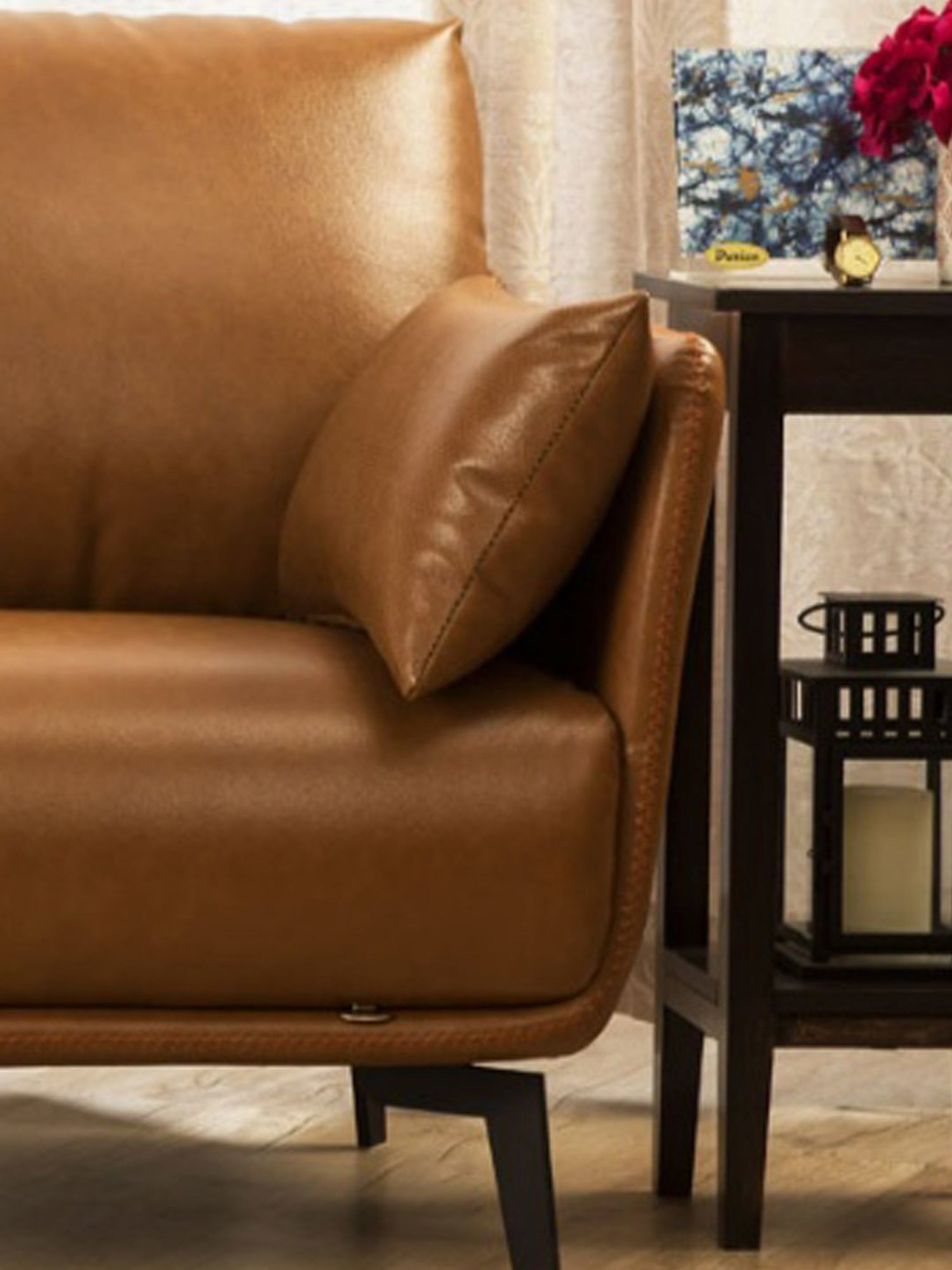 Durian Jive Red Solid Wood End Table