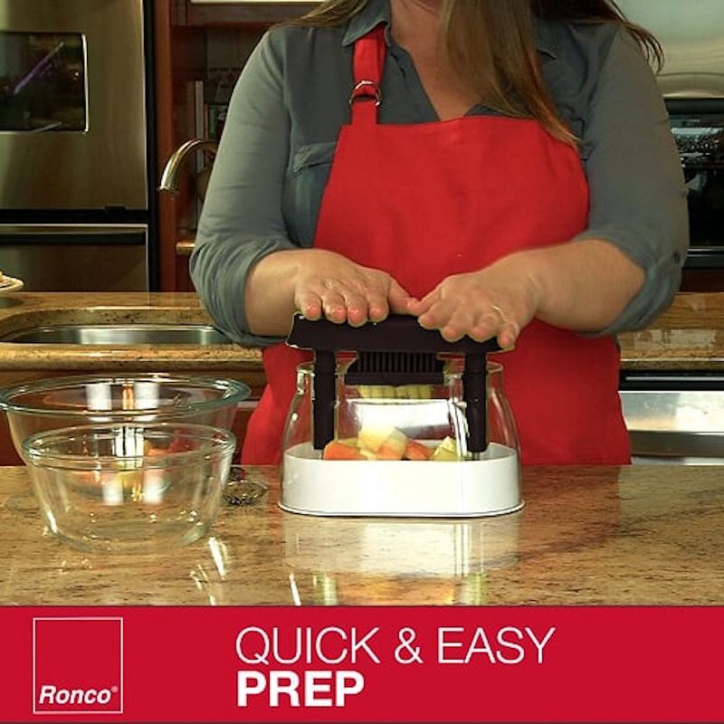 Ronco Veg-O-Matic Deluxe, Fruit and Vegetable Chopper, Dishwasher Safe(BLACK)