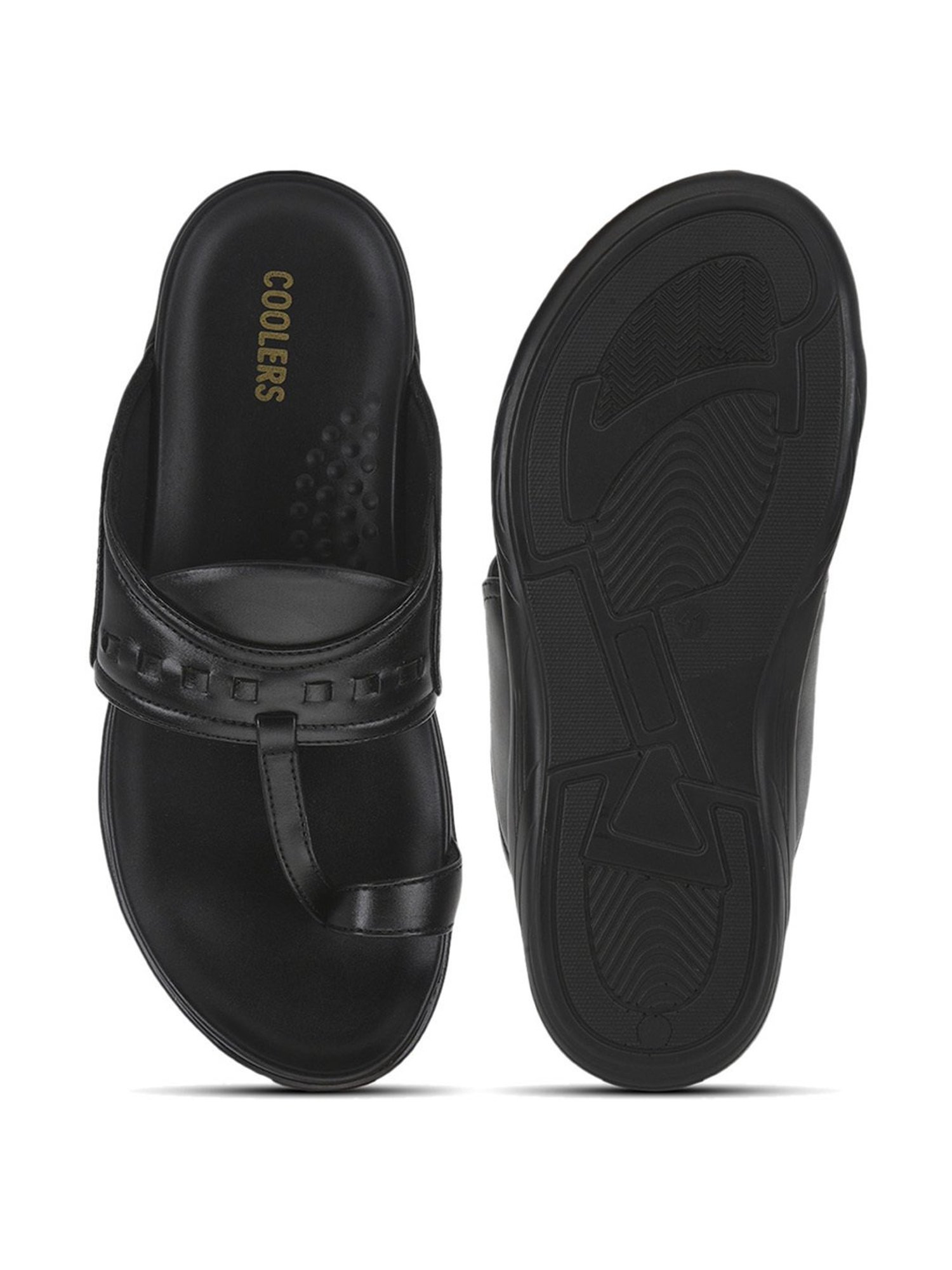 Coolers By Liberty Men's Black Toe Ring Sandals