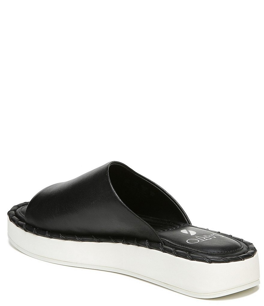 Sarto by Franco Sarto Zoe Leather Platform Slides