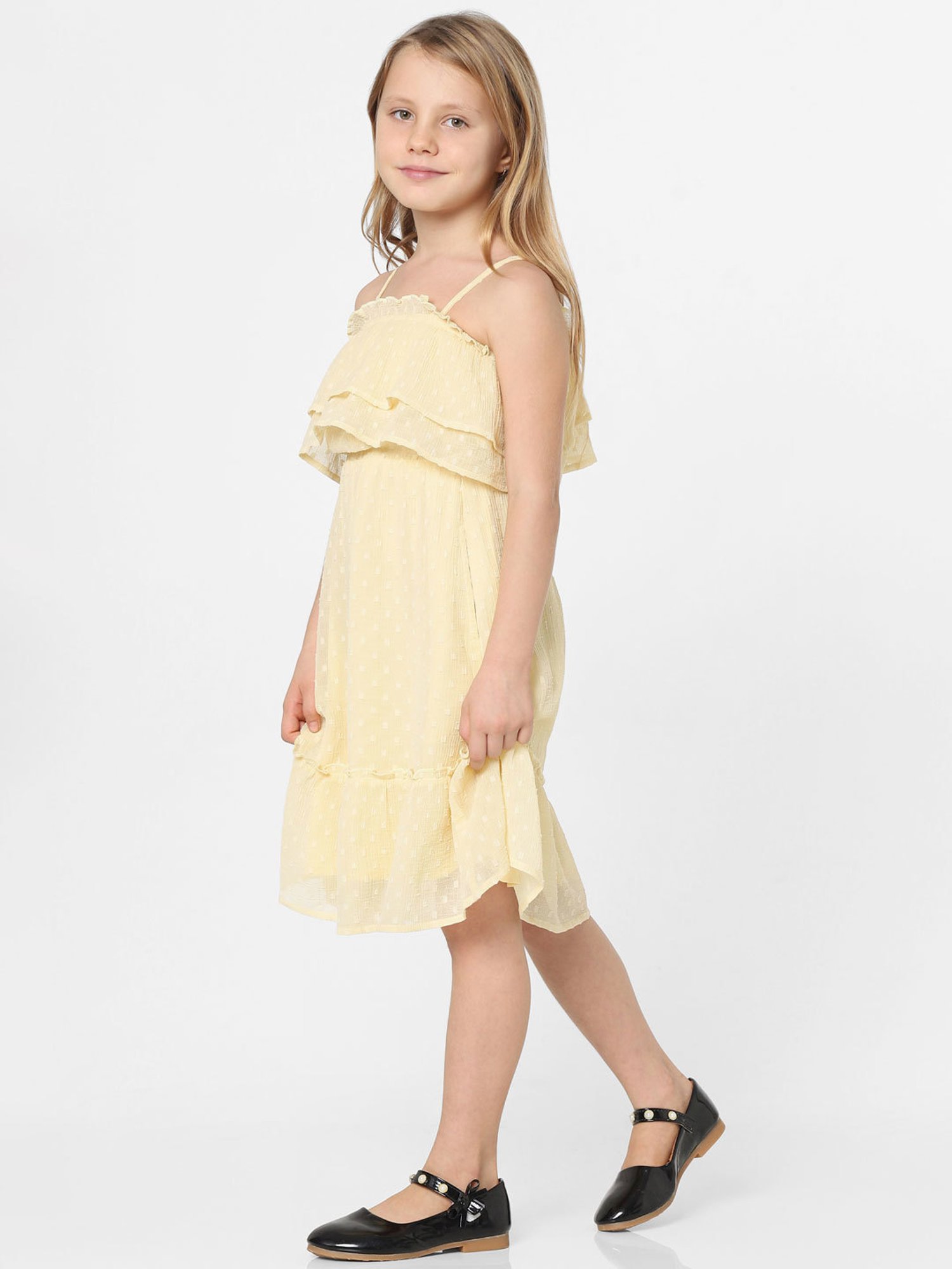 KIDS ONLY Yellow Solid Dress