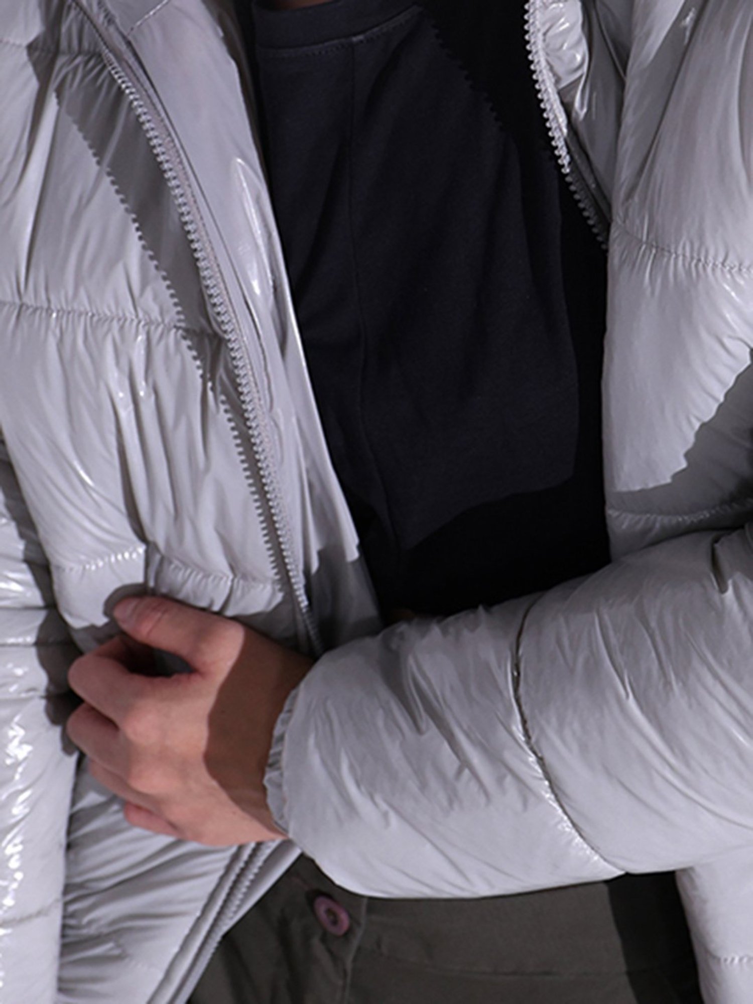 Hubberholme Grey Relaxed Fit Puffer Jacket