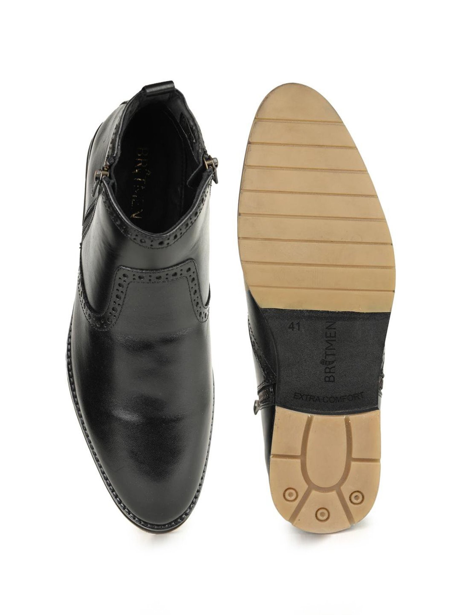 Britmen Men's Black Casual Boots