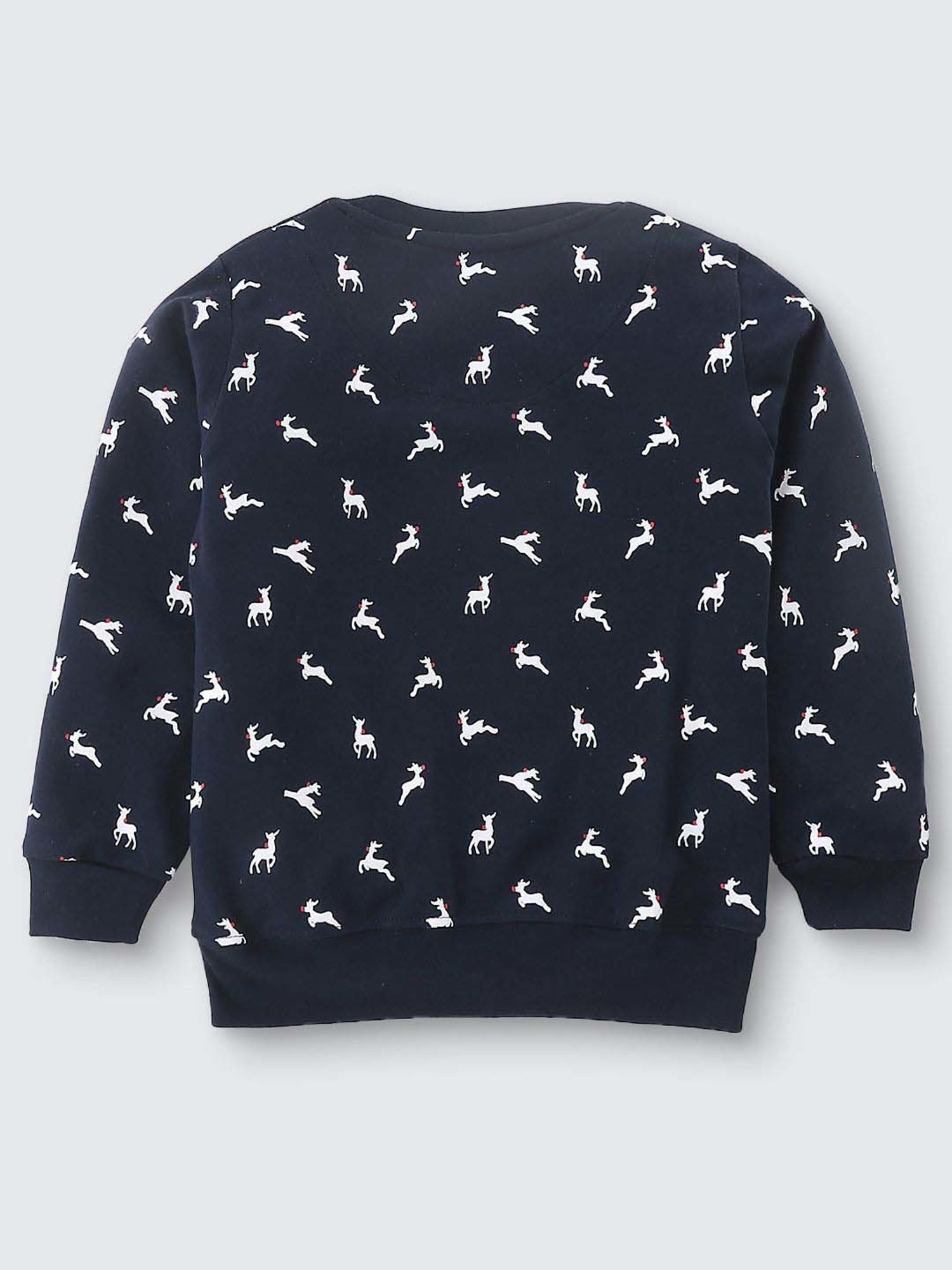 Nite Flite Boys Navy Cotton Printed Full Sleeves T-Shirt Set