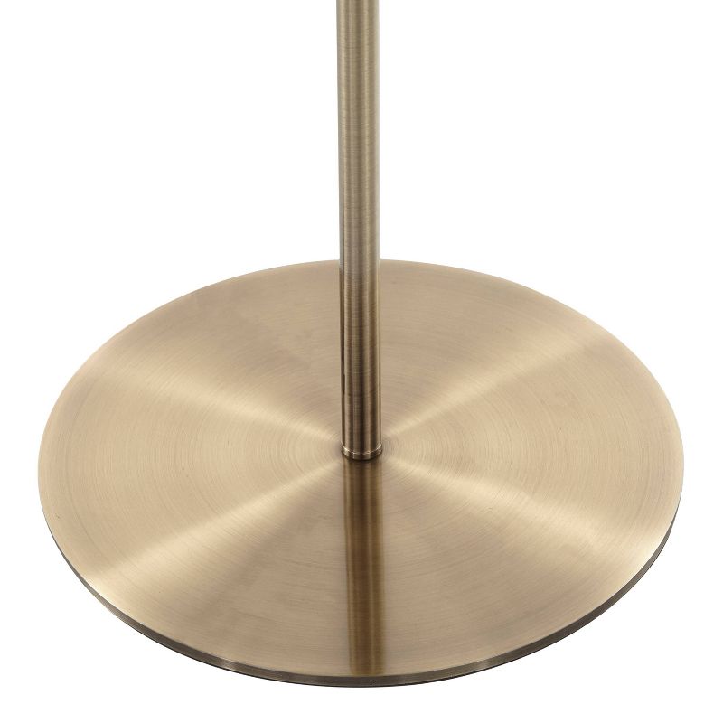 Metal Contemporary Darby Floor Lamp Black (Includes LED Light Bulb) - LumiSource