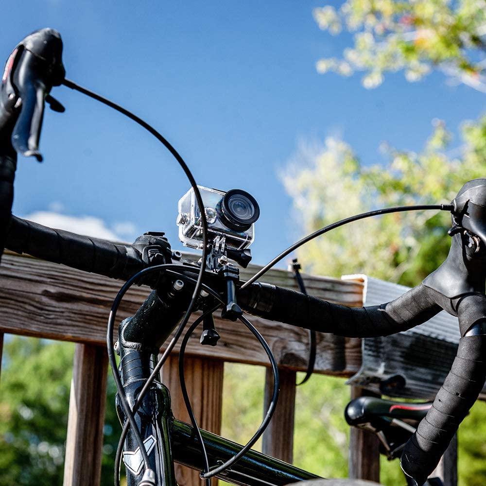 Dragon Touch 1080P Action Camera 12MP Underwater Waterproof Camcorder with 2" LCD Screen Remote Control and Mounting Accessories Kits Vision 1