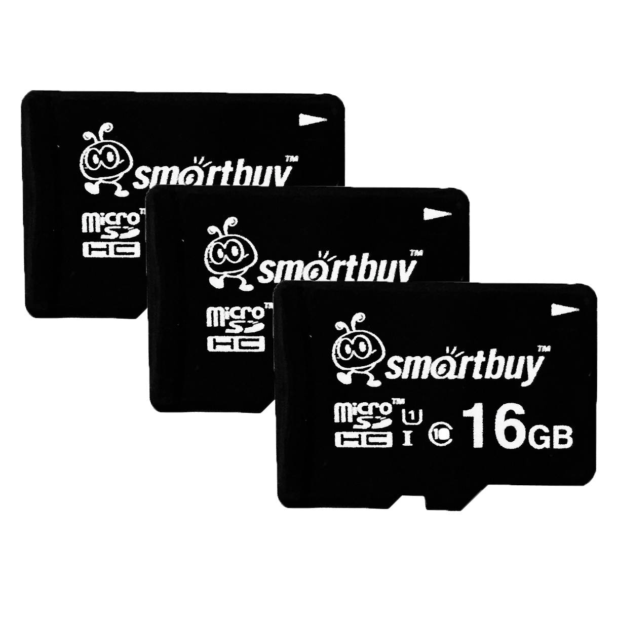 Smartbuy Micro SDHC Class 10 TF Flash Memory Card SD HC C10 Ultra U1 UHS-I HD Fast Speed for Camera Mobile Phone Tab GPS MP3 TV (16GB - 5 Packs)