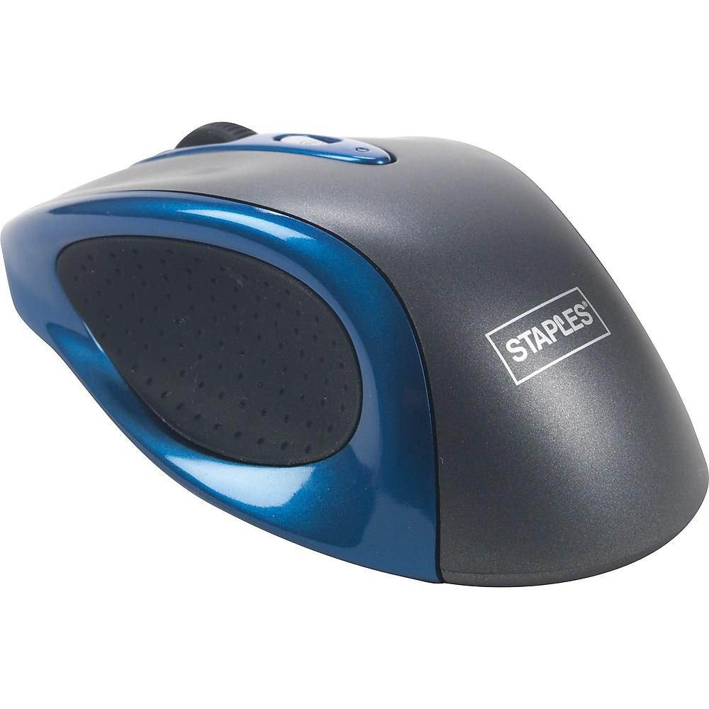 Staples 26503 Wireless Optical Mouse Blue 920556