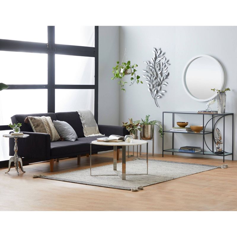 44" x 25" Natural Leaf Iron Wall Decor - Olivia & May