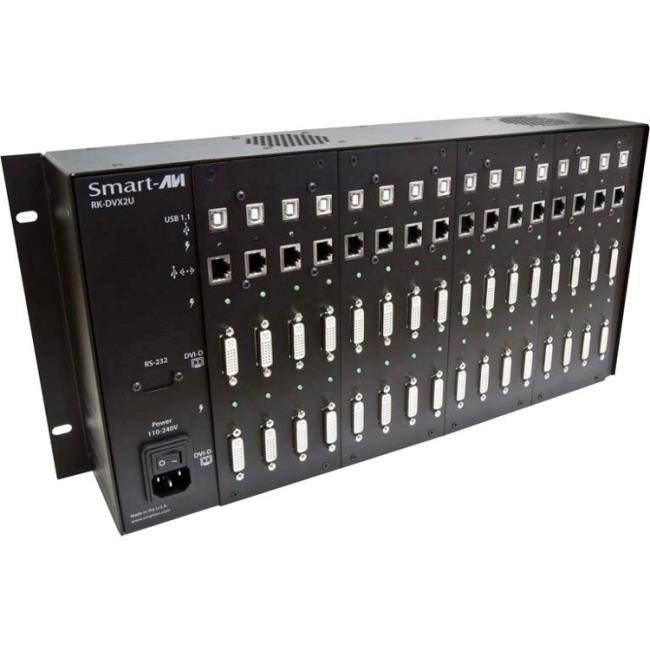 SmartAVI Powered Rack/Chassis with DVI/USB Transmitter, 4 Card Package