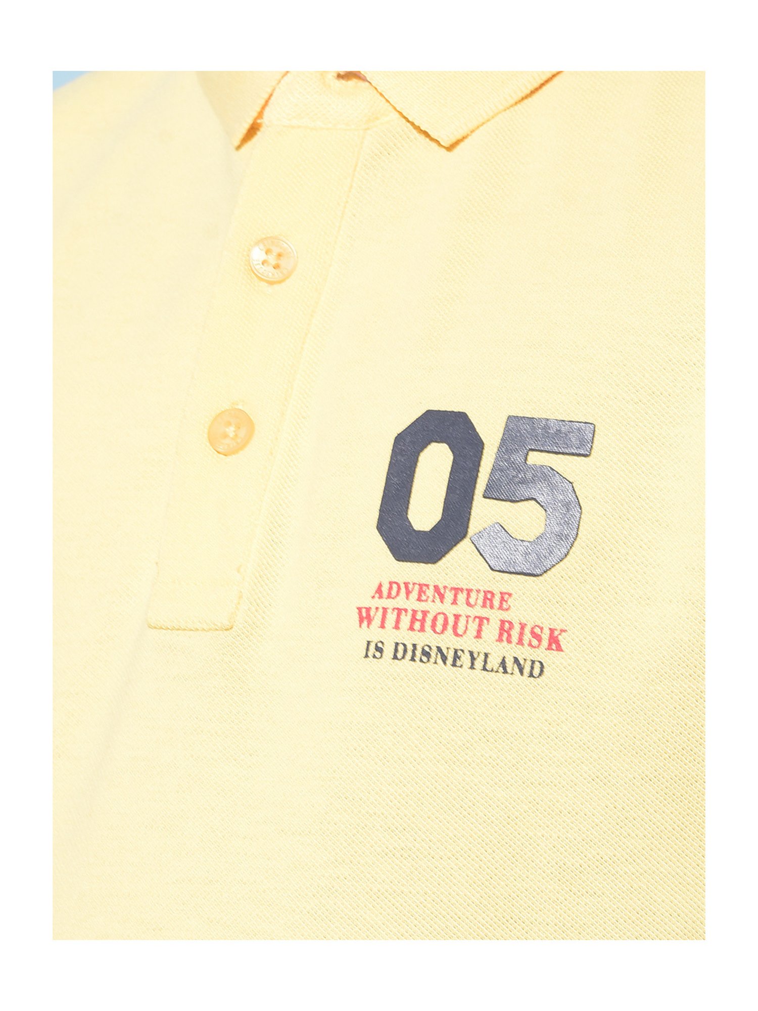 Crimsoune Club Boys Yellow Printed Polo T-Shirt
