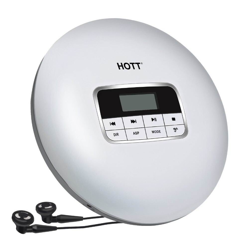 CD Player HOTT  Personal CD Player with Headphone Jack, Anti-Skip/Shockproof Protection Compact CD Music Player