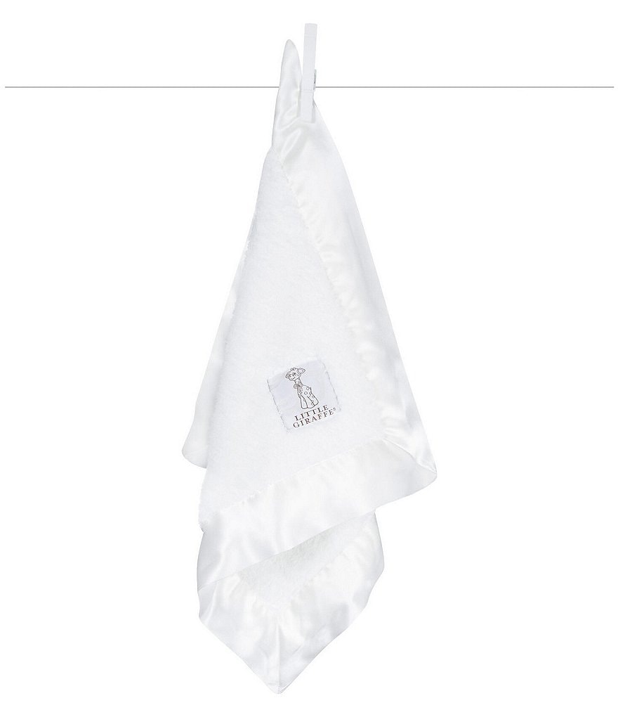 Little Giraffe Baby Satin Trim Chenille Blanket