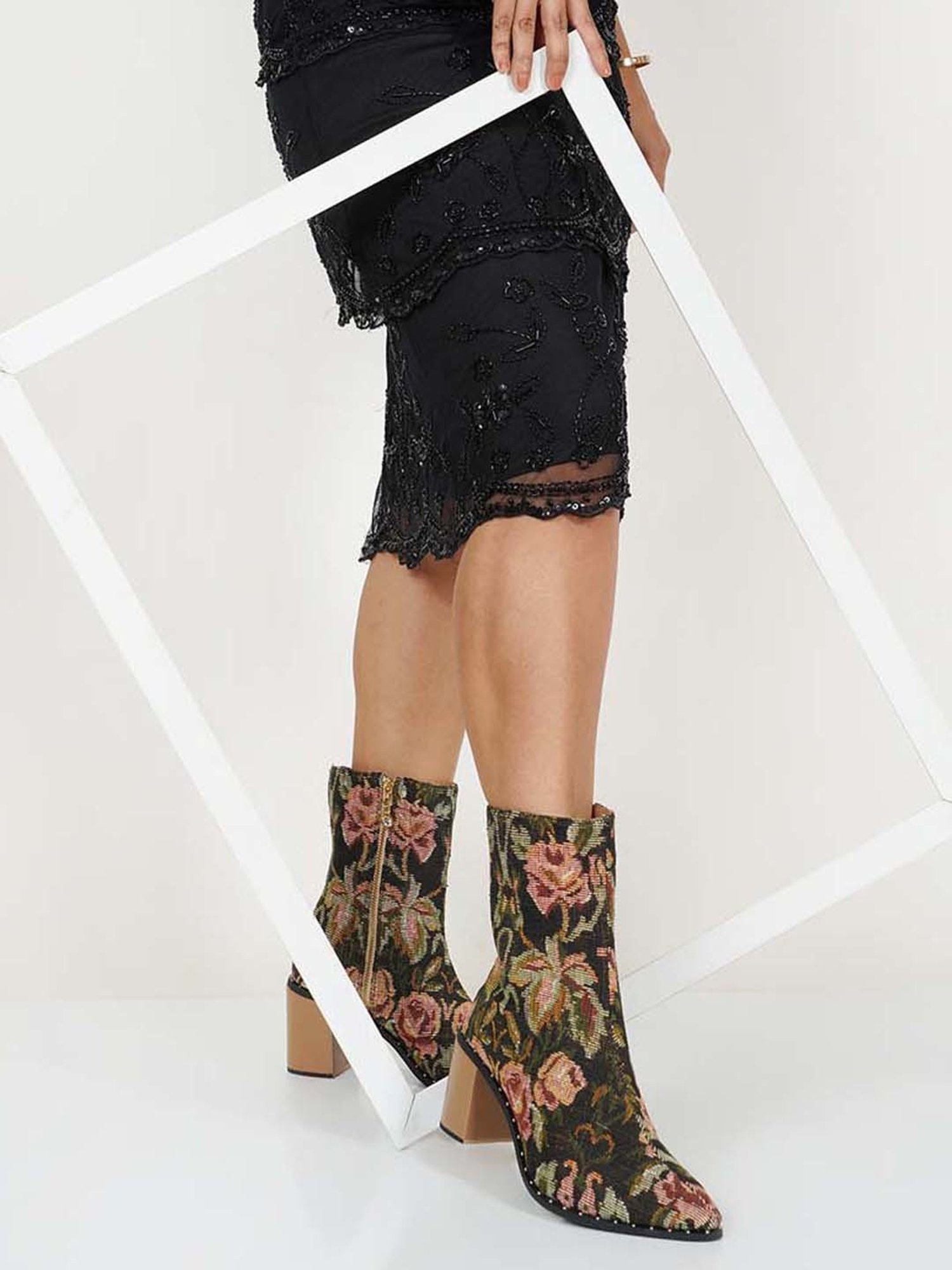 Sole House Women's Multicolor Casual Booties