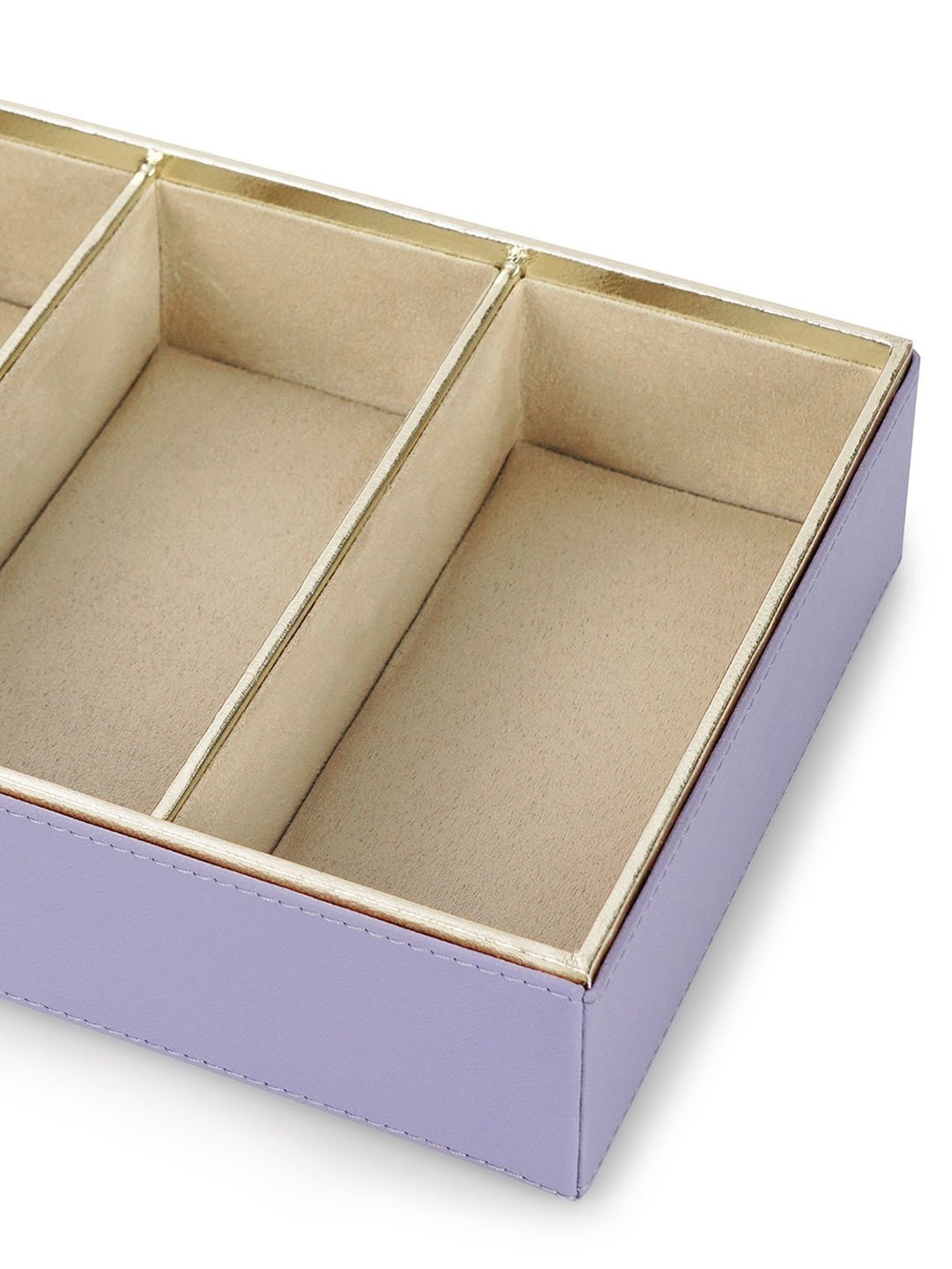 Pure Home and Living Purple Faux Leather Organisers