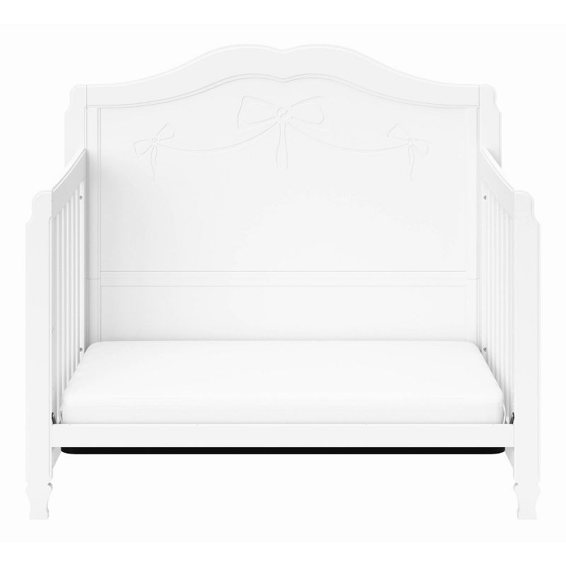 Storkcraft Princess 4-in-1 Fixed Side Convertible Crib - White