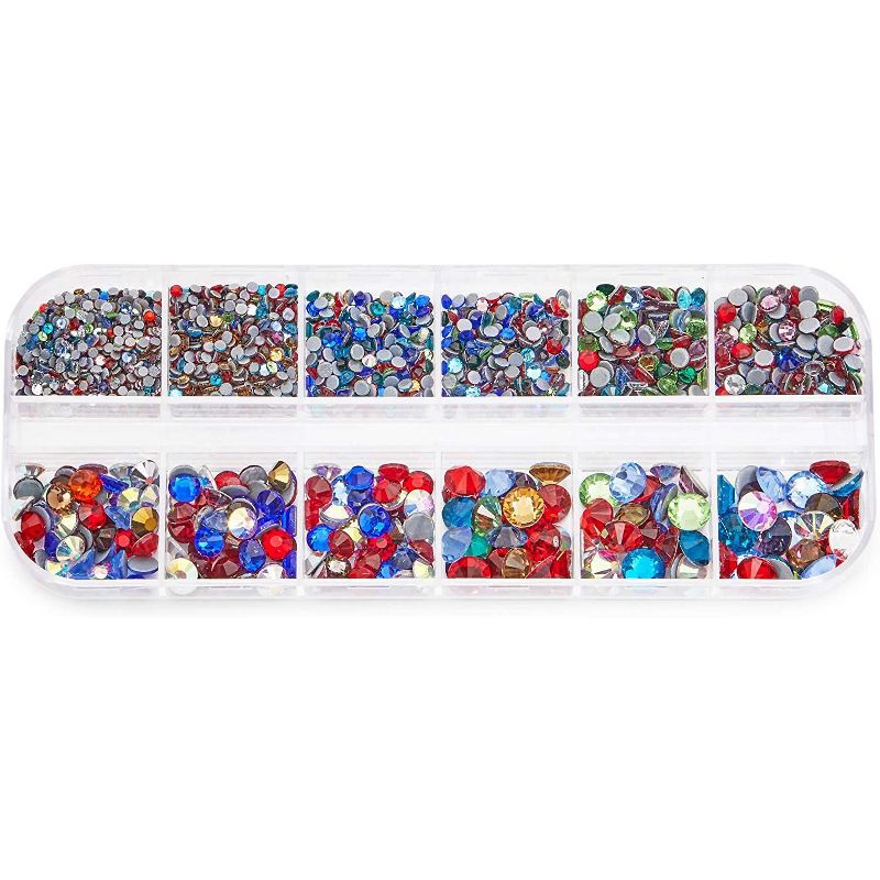 Bright Creations 2003 Pieces Hotfix Rhinestones Set with Dotting Pen and Tweezers for Arts and Crafts