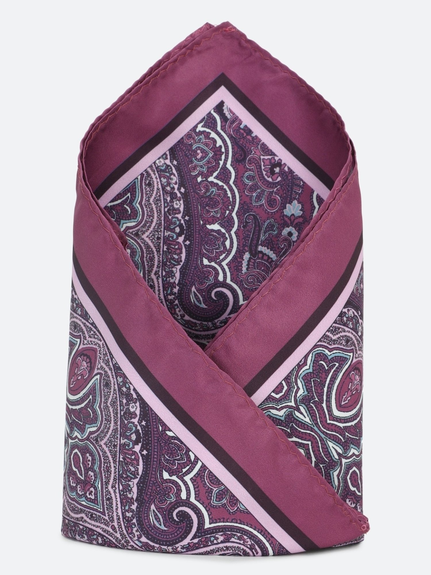 Allen Solly Purple Printed Pocket Square