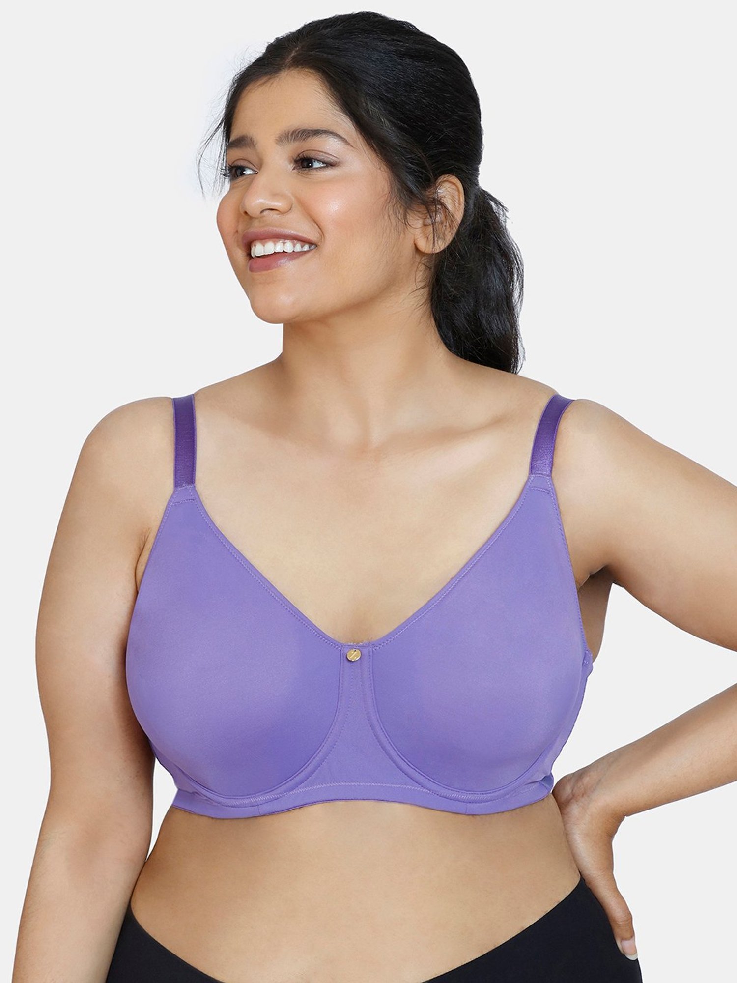 Zivame Light Purple Under-Wired Minimizer Bra