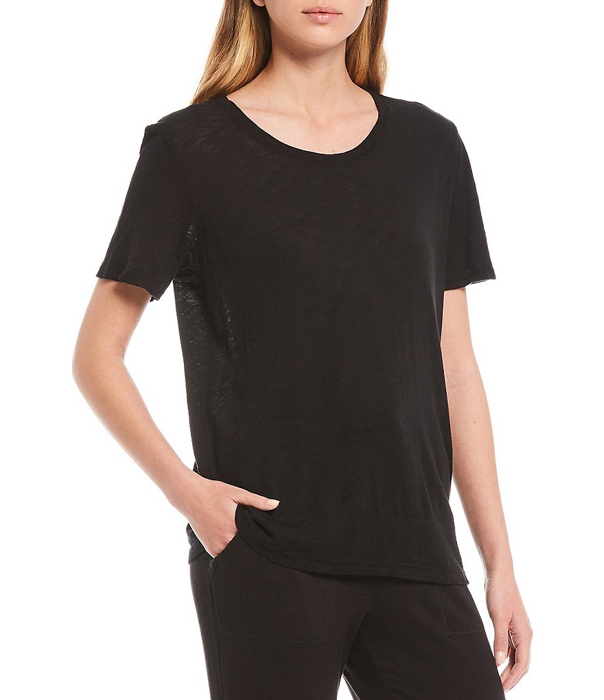 Splendid Knit Jewel Neck Coordinating Knit Top