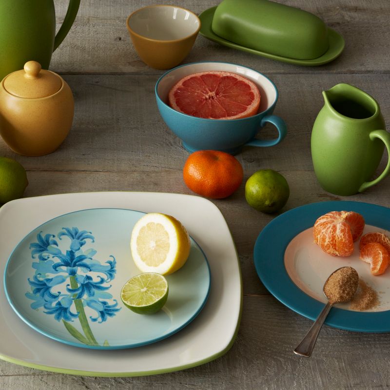 Noritake Colorwave Apple Climbing Rose Floral Accent Plate