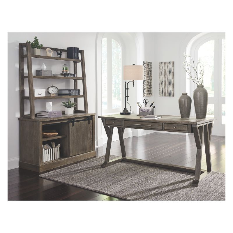 Luxenford Large Credenza Taupe - Signature Design by Ashley