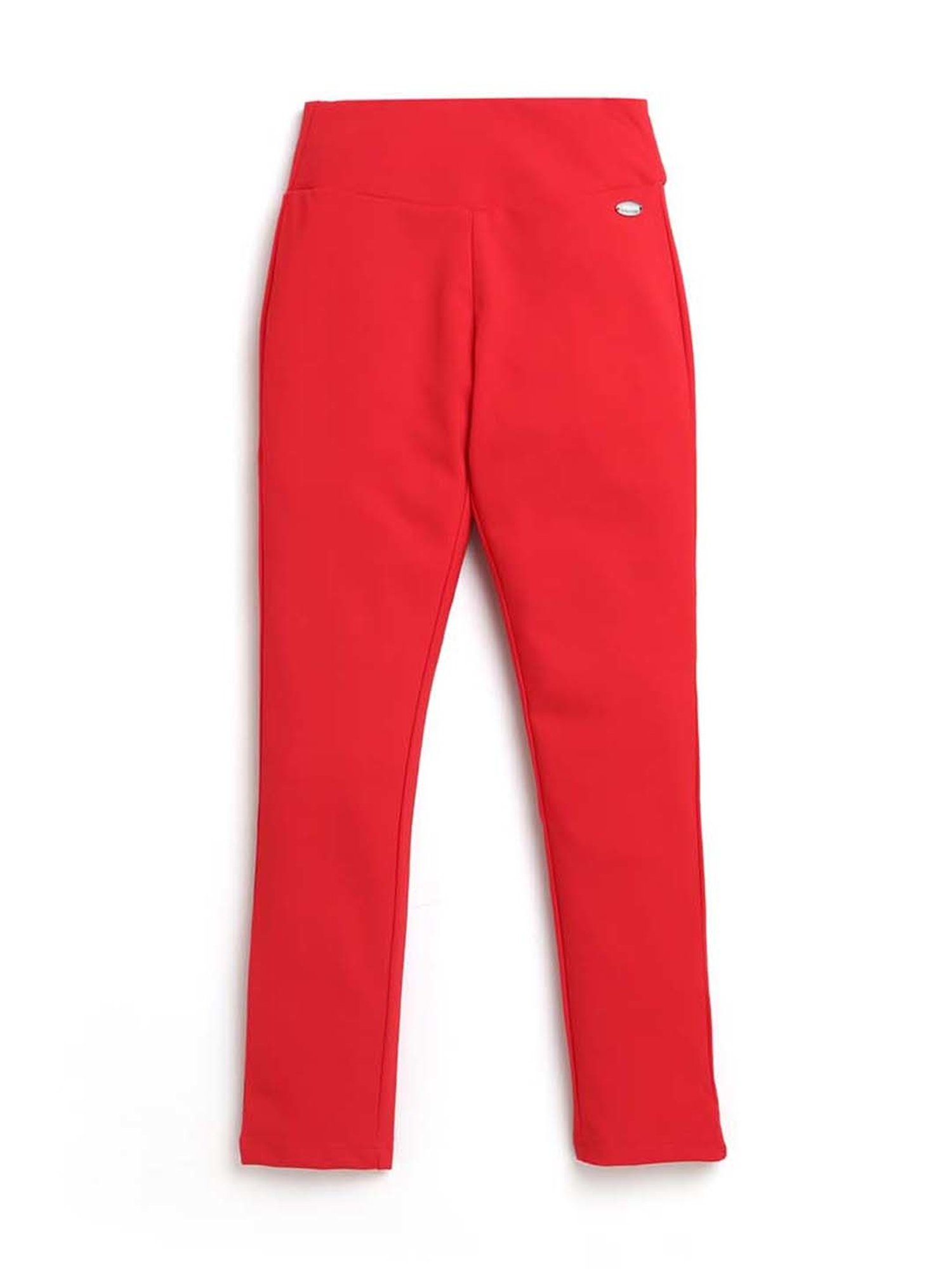Tiny Girl Girls Red Regular Fit Pants