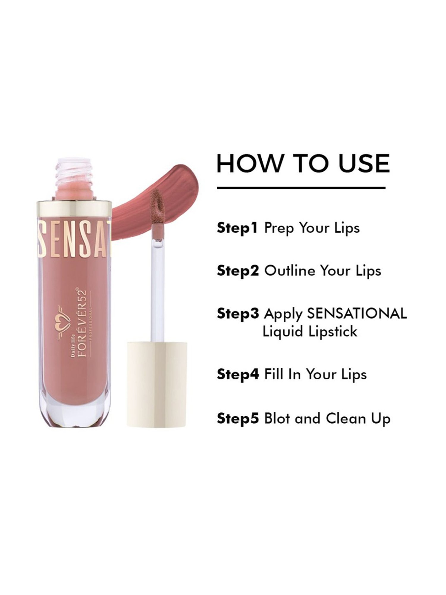 Daily Life Forever52 Sensational Liquid Lipstick Creamy Caramel-010 - 10 ml