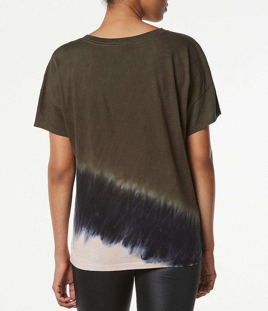Marc New York Performance Short Sleeve Crew Neck Tie-Dye Boxy Tee