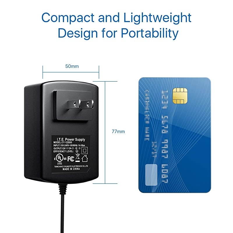 DC 12V 2A 2000MA US CCTV Power Supply Adapter for Home Security Camera Surveillance System